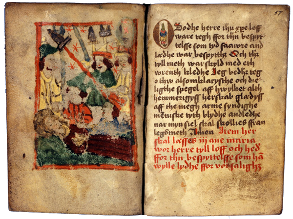 AM 421 12mo, ff. 56v-57r