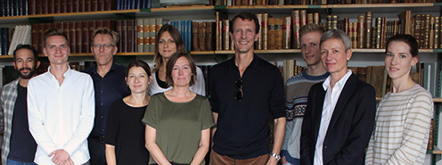 Employees together with Prince Joachim